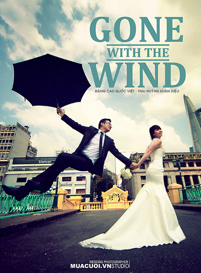 Bộ ảnh cưới  bay Gone with the wind
